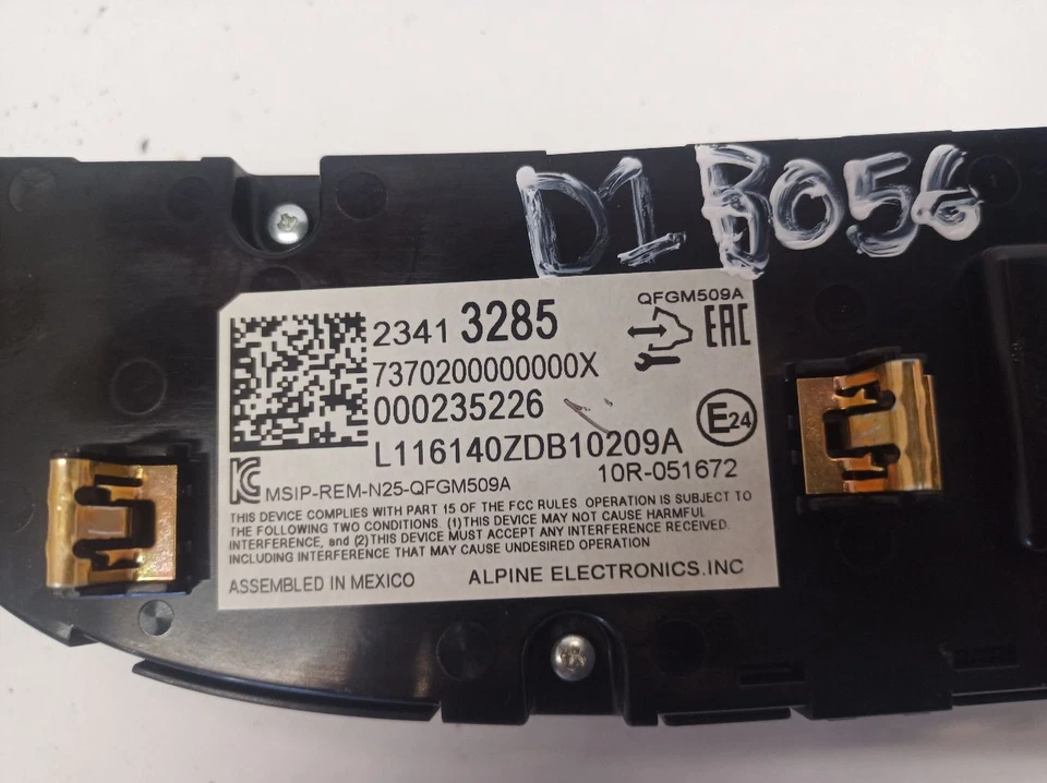 Control de temperatura del tablero GM 23413285 Opt KA1 de 2017 Chevrolet Volt 11952141 Foto 3 de 4