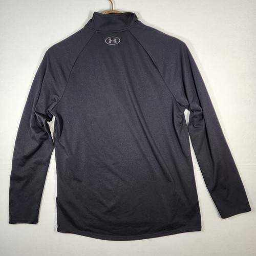 Under Armour 1/4 Zip Pullover Locker Langarm Schwarz Herren Größe M  - Bild 6 von 13
