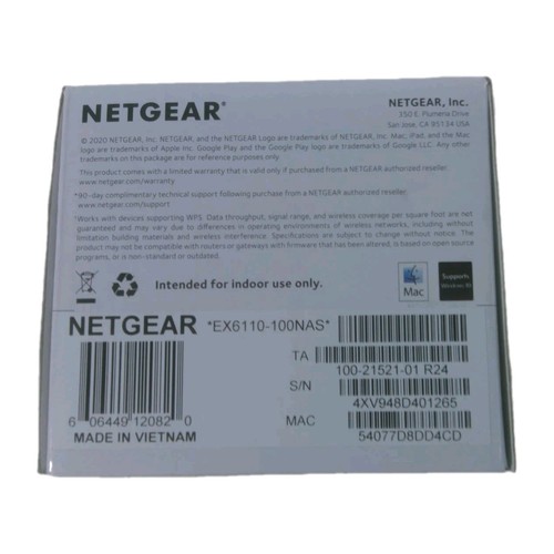 NETGEAR AC1200 WiFi Range Extender - White, Model # EX6110, New In Box - Picture 5 of 7