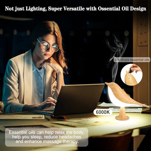 Small Cordless Bird Lamp, Touch Night Light with 3 Color Temperature/Dimmer - Picture 3 of 6