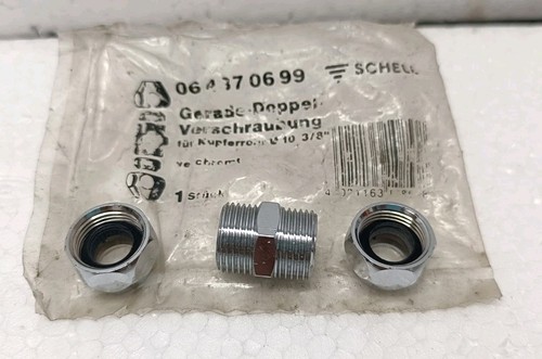 Schell 064370699 Straight Double Fitting FREE DELIVERY - Picture 3 of 3