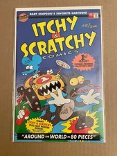 Itchy & Scratchy 1 SIGNED Bill Morrison 45/300 Bongo 1993 Matt Groening Simpsons