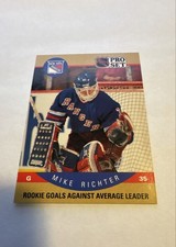 1990-91 Pro Set - Mike Richter #398 (RC) - Rangers