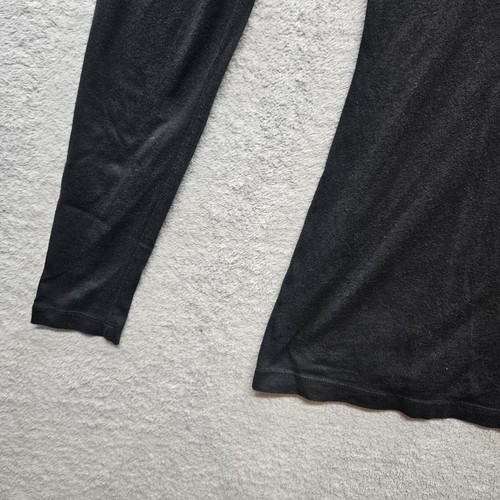 VTG Rebecca Beeson Women Sz 2 Scoop-neck, long-sleeve shirt, 100% cotton, black. - Picture 2 of 8