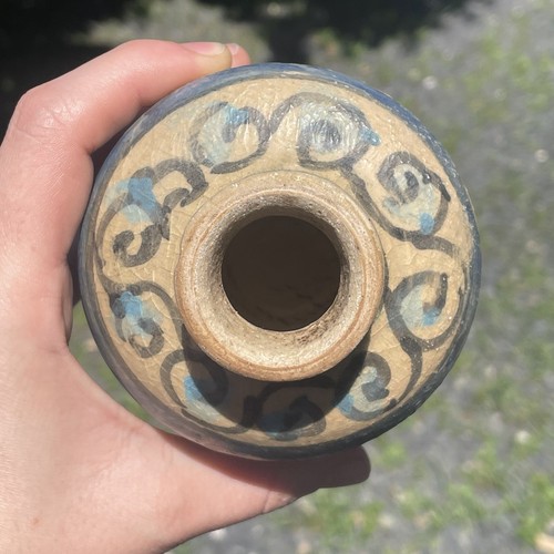 Antik - Vintage Iznik Nahöstliche Keramik glasierte Fayence Flasche Vase - Bild 4 von 7
