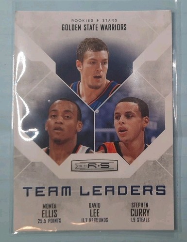 2010-11 Rookies & Stars Team Leaders Monta Ellis David Lee Stephen Curry Insert!