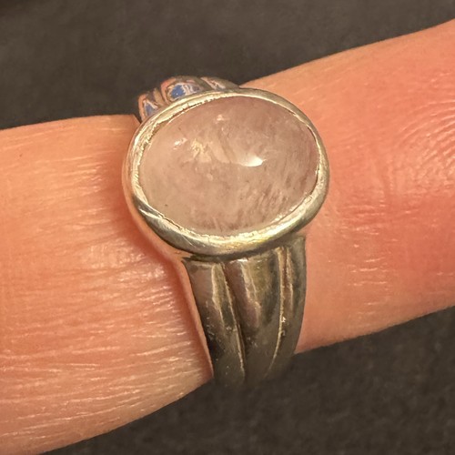 bague argent massif Et Pierre De Lune - Picture 3 of 3