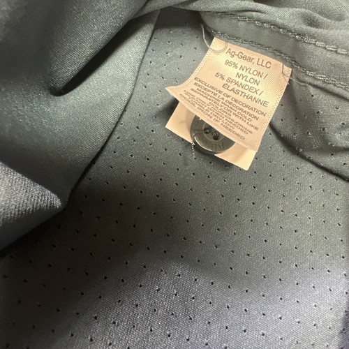 AG Gear Stockyard Teal Pearl Snap SPF 30 Vented Short Sleeve Shirt Mens XL - Picture 6 of 20