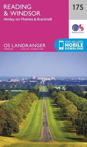 Reading, Windsor, Henley-on-Thames & Bracknell (Map) OS Landranger Map