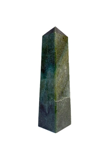 Green Kyanite Stone Tower: 245MM Metaphysical Decorative Minerals Point - Picture 7 of 14