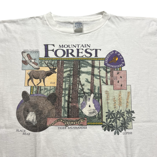 Vintage American Eagle Outfitters Shirt Mens XL Mountain Forest Wildlife 90s - Picture 2 of 7