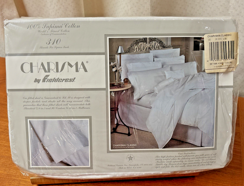 Charisma by Fieldcrest Supima Baumwolle Bett QUEEN Spannbettlaken 310 Classic Dot
