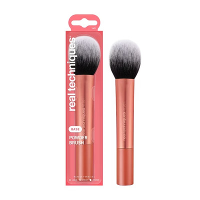 Real Techniques Powder Brush 01401 Soft Bristles Easy to Clean Flawless Results