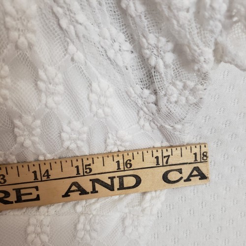 Y2K Coquette Fairy White Lace Midi Babydoll Milkmaid Dress XL Cottage Romantic - Picture 5 of 11