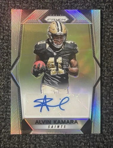 2017 PANINI PRIZM ALVIN KAMARA AUTOGRAPHED ROOKIE #RA-AK