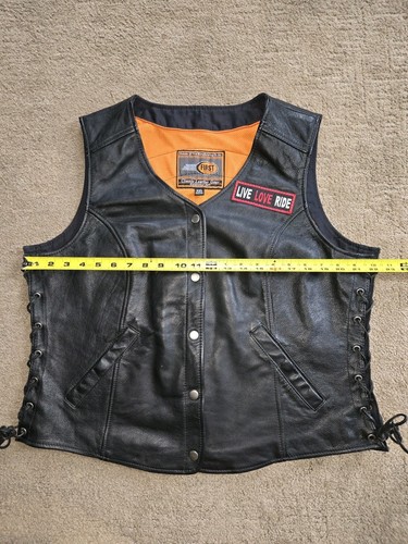 "Retired" Womens Leather Biker Jacket 2x - Picture 11 of 11