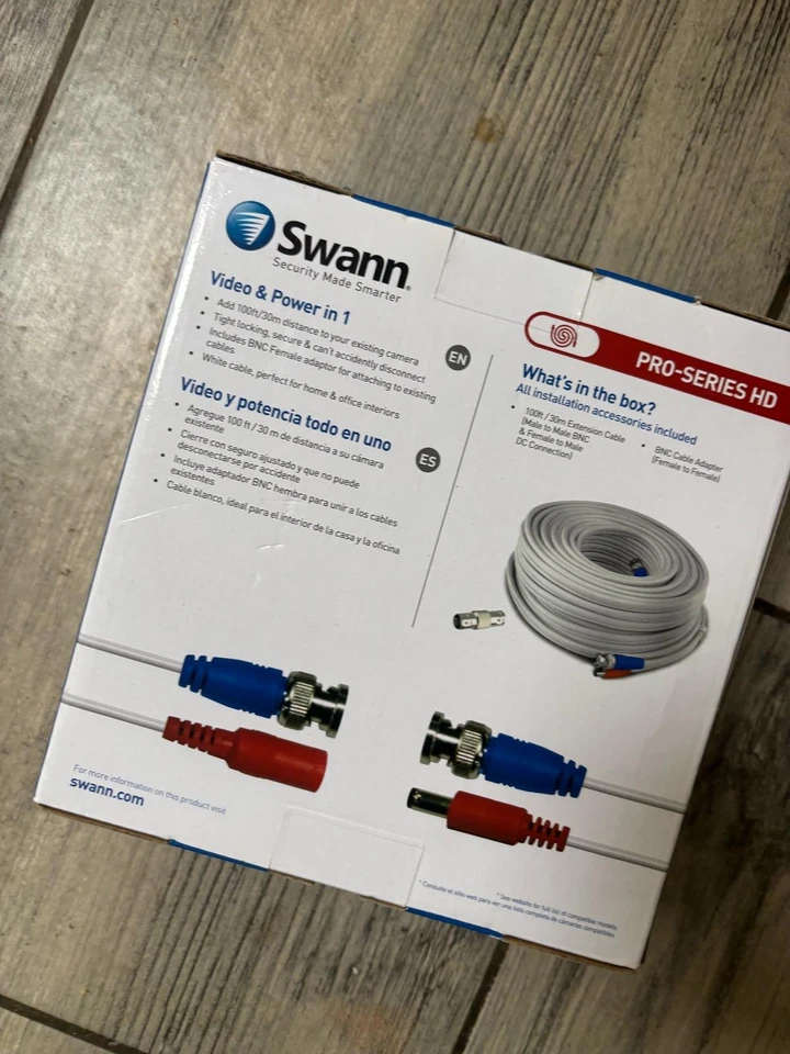 Swann 100ft Video & Power Extension Cable Kit Pro-Series HD (AD) - Image 2 of 3