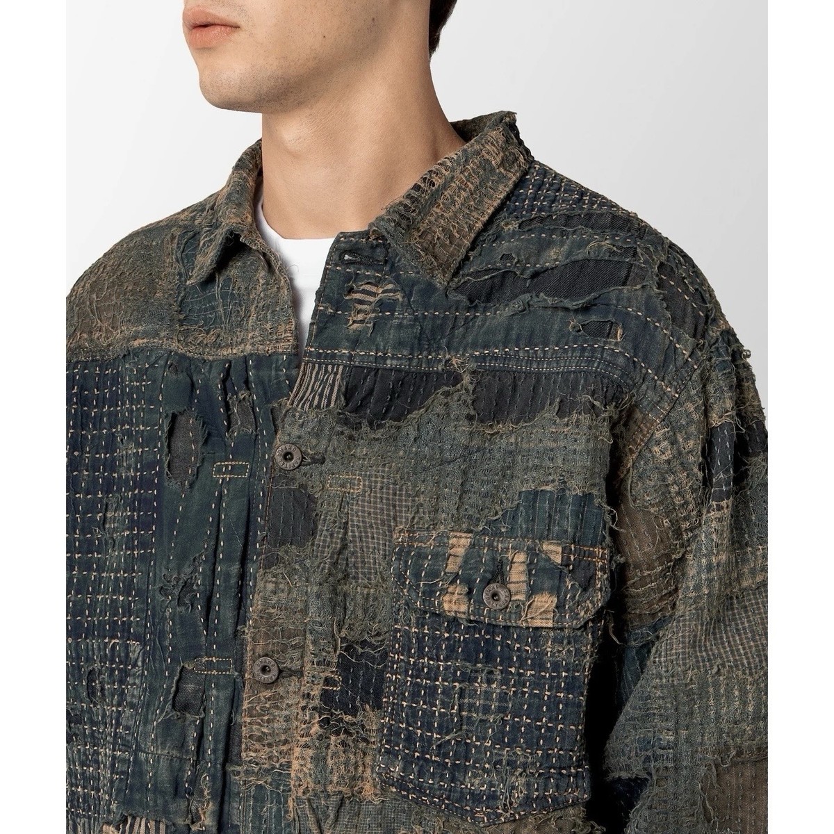 Kapital Kountry AW13 Boro 1st Jacket blue men's size 2 M