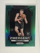  DONOVAN CLINGAN RC 2024-25 Panini Prizm Emergent Green Prizm #13 Trail Blazers