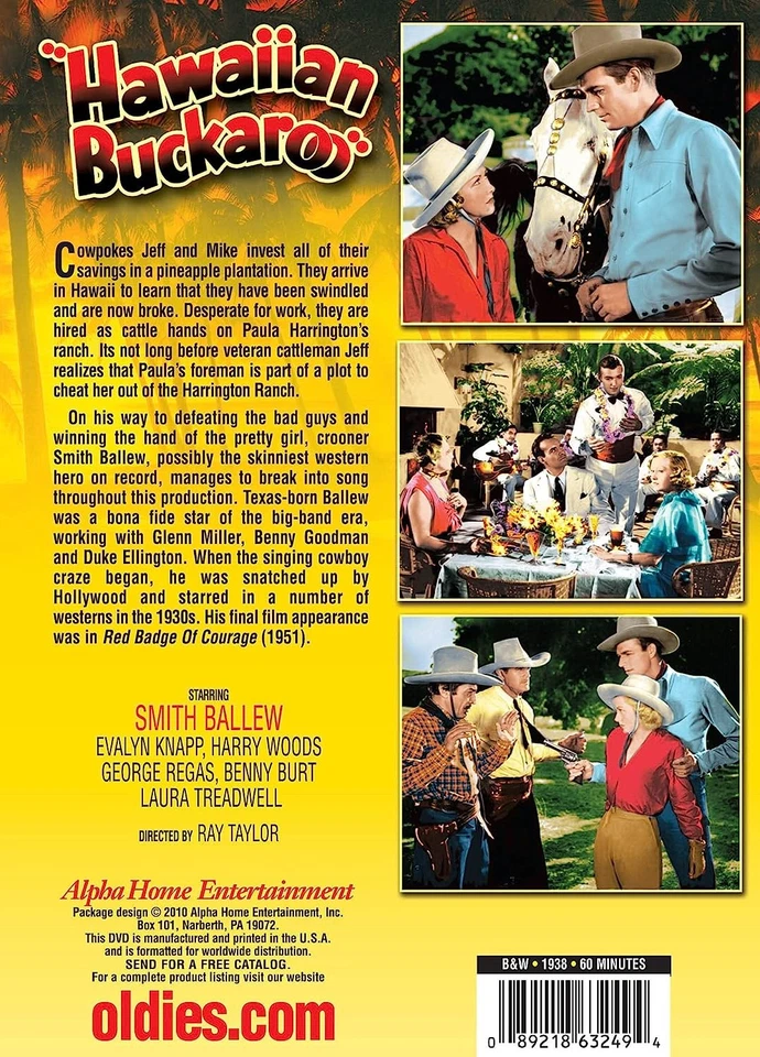Hawaiian Buckaroo (DVD) Smith Ballew Evalyn Knapp Harry Woods George Regas - Image 2 of 2