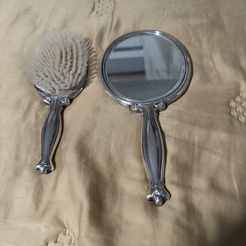 Antique Webster Sterling Silver Vanity Set…Floral… Very Pretty - Picture 4 of 20