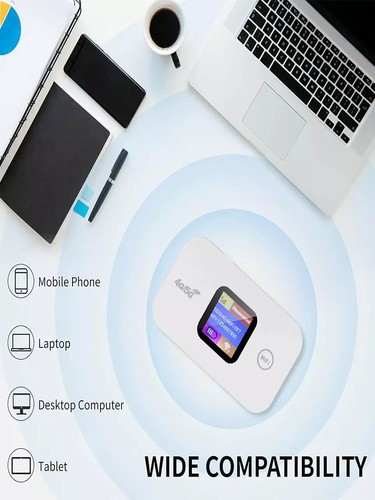 Portable Unlocked 4G Wireless WiFi Router Mobile Broadband LCD MIFI Hotspot US.. - Afbeelding 10 van 12