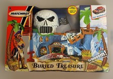 🏴‍☠️ Matchbox Buried Treasure Playset 2005 🏴‍☠️ NEW 🚗 Car Attached Pirate 💀