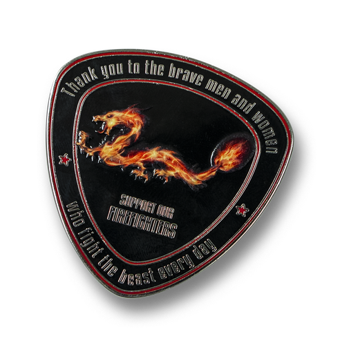 Spyderco Fire Dragon Coin 2021 Support Our Firefighters COINFD - Picture 2 of 2