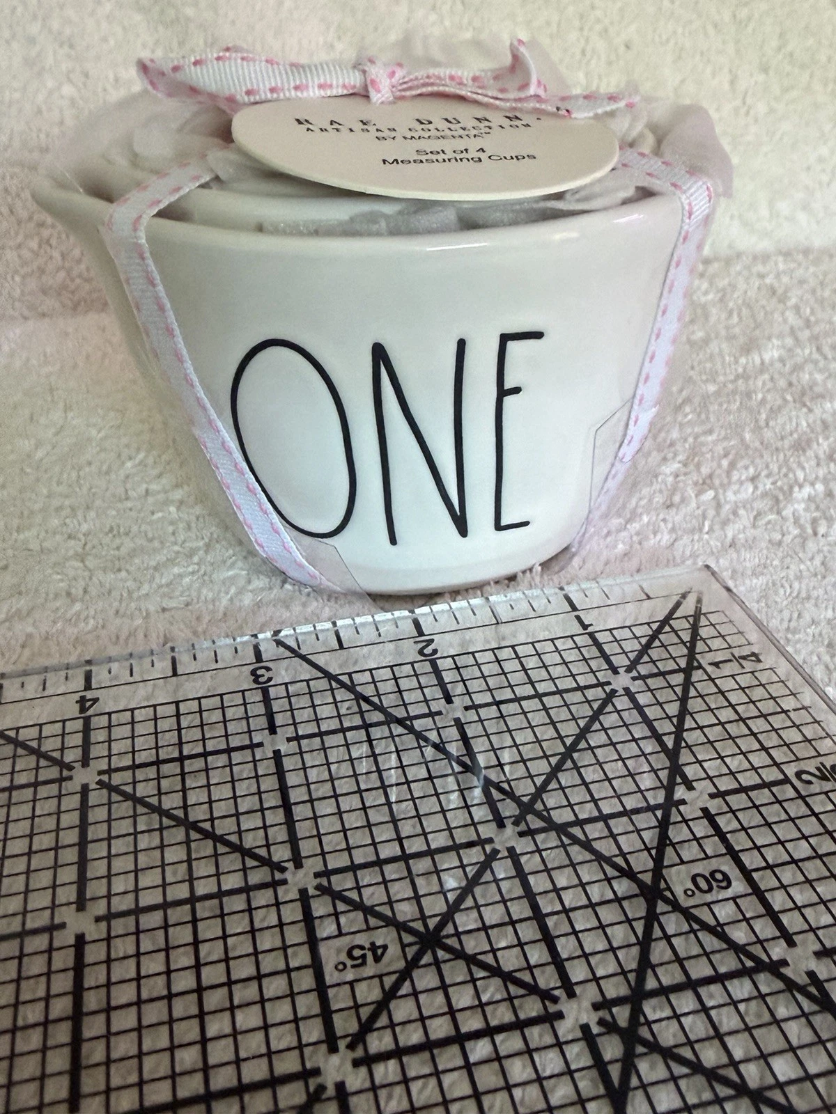 NEW! Rae Dunn Ceramic Nesting Measuring Cup Set