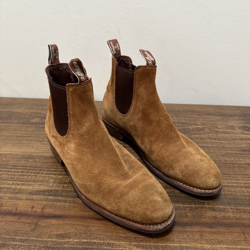 RM Williams Chelsea Suede Boots Brown Tan Size 9.5 D Womens