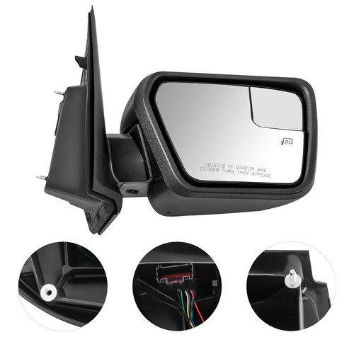 Conjunto de 7 pines de espejo retrovisor lateral derecho para Ford F150 2021-2023 negro + transparente - Imagen 3 de 13