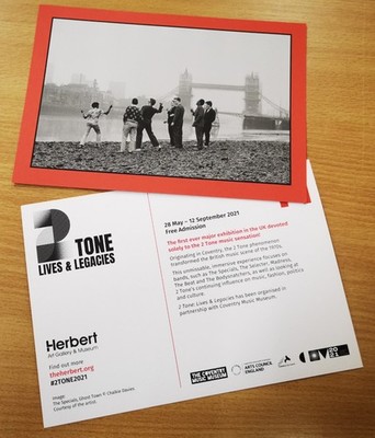 The SPECIALS Postcard 2 TONE Lives & Legacies PROMO Coventry Museum 2021 Mint