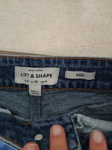 Damen Jeans New Look S 36 Mom Lift Shape Neuwertig Hose Blau Highwaist - Bild 2 von 2