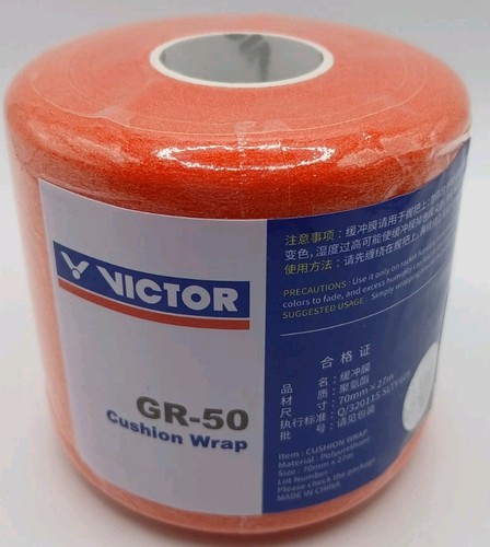 Victor GR-50 Cushion Wrap for Racket handle Badminton Squash Tennis -Orange - Picture 2 of 10