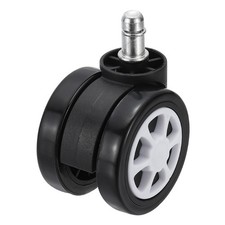 3 Inch Office Chair Wheel Replacement PU Smooth Quite Caster White
