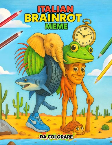 Brainrot da colorare Brainrot italiani virali da colorare per Adulti e Bambini - Foto 2 di 24