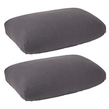 Set of 2 Sofa Seat Cushion Covers Medium Reversible Stretch for Couch 55x22x7.2”