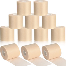12 Rolls Pre Wrap Athletic Tape Bulk Underwrap Athletic Tape Foam Sports Wrap fo
