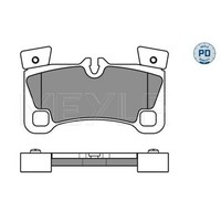 Meyle BremsbeläGe Bremsbelegsatz Hinten FüR Audi Q7 Porsche Cayenne