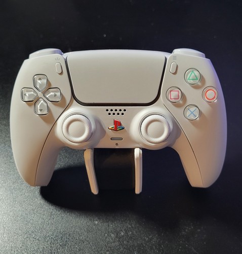White Retro Custom Sony DualSense PS5 Controller