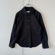 COMME des GARCONS Black Cotton Blouse S Japanese Size 65cm