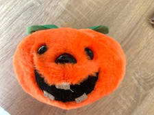 Vintage Russ Stuffed Jack-O-Lantern Pumpkin Plush Halloween