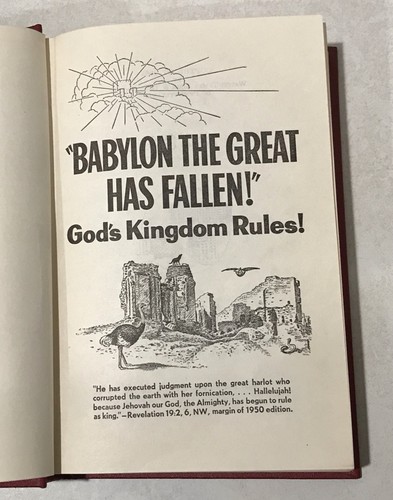 Babylon the Great Has Fallen by Watchtower Bible, 1963, First Edition HC Vintage - Bild 6 von 9