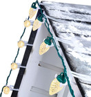 C9 Led Christmas String Lights 68Ft 100 LED with All in One Clips Outdoor Waterp