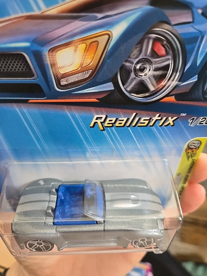 RARE Hot Wheels 2005 First Editions Realistix Ford Shelby Cobra Concept Silver - Image 2 of 4