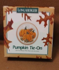 6 Lonaberger Tie-Ons Pumpkin Red Tulip HOH  Baby Easter 2001 Inaugural