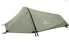 Winterial Camping Bivy Tent - Lightweight One Person Tent With Rainfly- Green