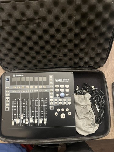 PreSonus Fader Port 8 8 USB Production Controller Black gray transport controls
