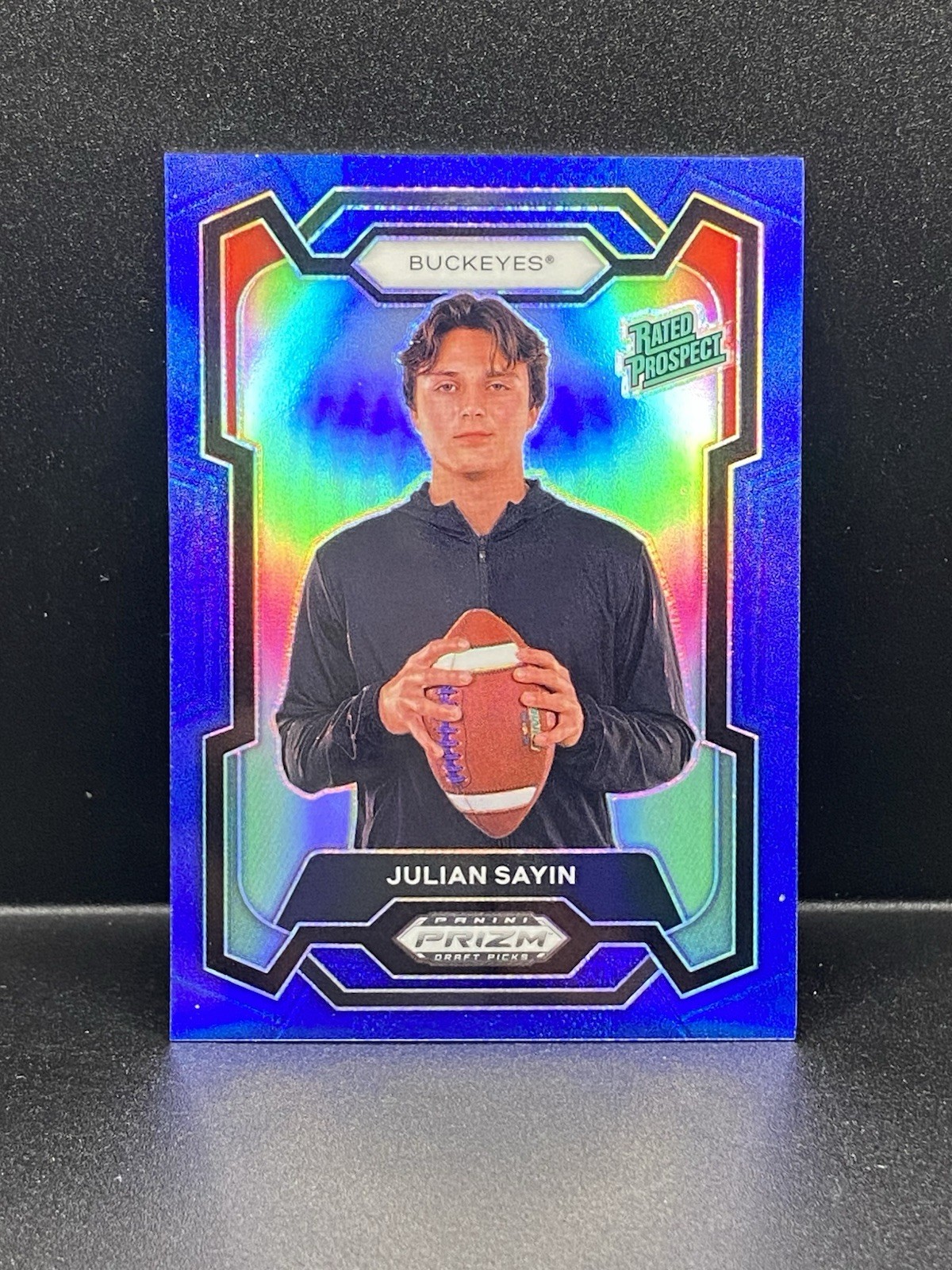 2024 Panini Prizm Draft Picks - Rated Prospect Julian Sayin - Blue Prizm /199