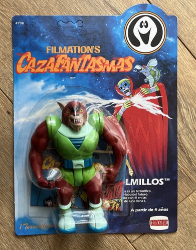 FILMATION’S CAZAFANTASMAS/GHOSTBUSTERS OLMILLOS FANGSTER NEW IN BOX UNPUNCHED